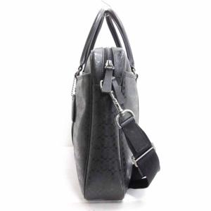 COACH ミニシグネチャー ブリーフケース ビジネスバッグ 書類鞄 F70850 ブラック