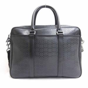 COACH ミニシグネチャー ブリーフケース ビジネスバッグ 書類鞄 F70850 ブラック