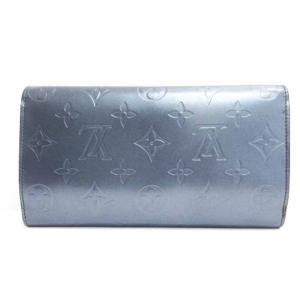 LOUIS VUITTON モノグラムマット ポルトトレゾール インターナショナル 長財布 三つ折り財布 フラップ フランス製 M65105 ブルー系