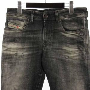 DIESEL 1979 SLEENKER スキニー デニム パンツ ジーンズ ダメージ加工 グレー W32 L30