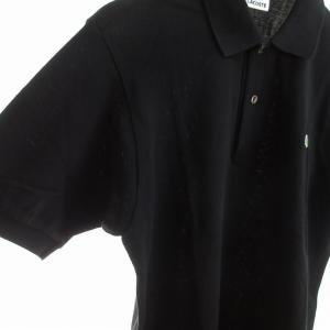 LACOSTE ポロシャツ 半袖 ワンポイントロゴ 4 L 黒 ブラック L1212X