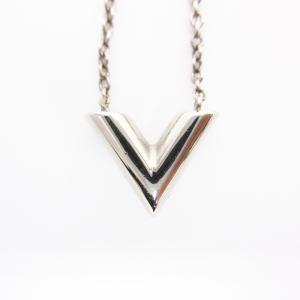 LOUIS VUITTON エセンシャル V ネックレス イタリア製 M63197 シルバーカラー