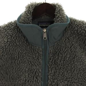 Patagonia レトロX ボアフリース ベスト ジップ USA製 グレー M ECS