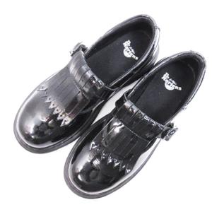 Dr.Martens AirWair フリンジ ローファー エナメル ブラック UK4 23cm