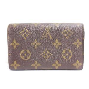 LOUIS VUITTON モノグラム ポルトモネ ビエ トレゾール 二つ折り財布 フラップ M61730 ブラウン系