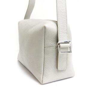 HIROFU レザー ショルダー バッグ イタリア製 グレー