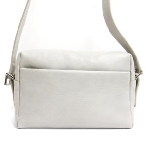 HIROFU レザー ショルダー バッグ イタリア製 グレー