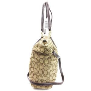 COACH シグネチャー ケルシー 2way ショルダーバッグ ハンドバッグ F36722 ベージュ系 GY14