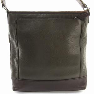 COACH ショルダーバッグ 斜め掛け レザー カーキ 茶色 ブラウン F70920