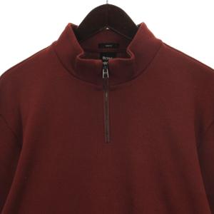 HUGO BOSS ハーフジップ トレーナー コットン オレンジ系 XXL