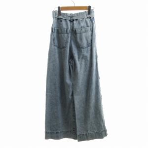 Grace Class デニムパンツ ワイド スリット S 水色 ライトブルー