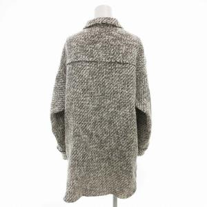 Spick&Span ツィ-ドCPOオーバーブルゾン ツイードジャケット シャツジャケット 36 S 白 ホワイト 黒 ブラック 20011200700030