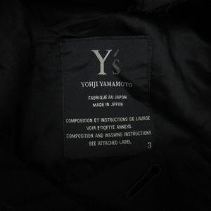 Y's フーディ ロング スプリング コート 3 ブラック 241008E