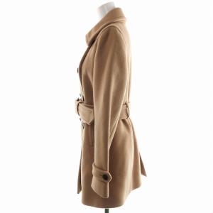 STUDIOUS トレンチコート ミドル ハーフ ウール ダブル ベルト アウター 1 ベージュ