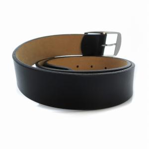 PAUL SMITH ベルト ロゴ スクエア バックル レザー M 黒 ブラック 553795