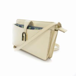 FURLA SOFIA MINI ウォレットバッグ ショルダーバッグ クロスボディ ポーチ付 白 ホワイト