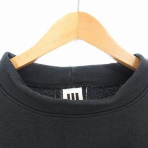 adidas ハイネックトレーナー スウェット ロゴ ライン 長袖 L 黒 ブラック AMT-3511