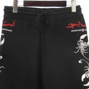 UNDERCOVERISM 04SS LANGUID期 スウェット パンツ クロップド サソリモチーフ 裏毛 ブラック M