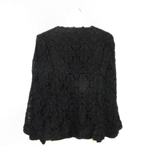 COMME des GARCONS レース ポンチョ ブラック S 241008E