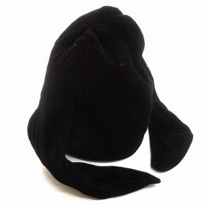 LUDLOW ベロア 巾着 ショルダーバッグ 黒 ブラック
