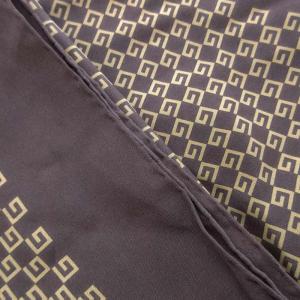 GUCCI スカーフ GG柄 シルク100％ イタリア製 茶 ブラウン GY01