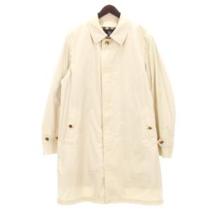 ステンカラーコート ロング ライナー付き 裏地ノバチェック ベージュ LL