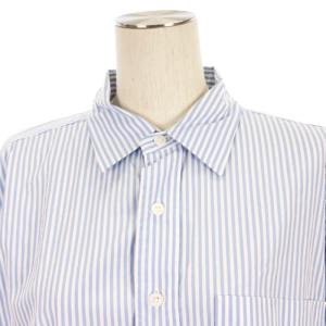 Spick&Span タグ付き コットンブロードワイドスクエア シャツ ストライプ 24050200305010 ブルー F