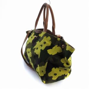 MUVEIL 花柄トートバッグ 2WAY ショルダーバッグ 迷彩 カモフラ オープントップ