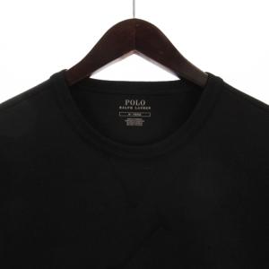 POLO RALPH LAUREN トレーナー スウェット 長袖 パイル ビッグポニー プルオーバー コットン混 黒 ブラック M SM3