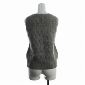 MARGARET HOWELL ニットベスト Uネック プルオーバー 2 M グレー