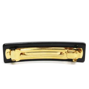 LOUIS VUITTON アンクルージョン バレッタ ヘアアクセサリー ブラック AA