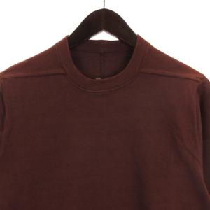 Rick Owens MOODY期 ヘビーコットンオーバーサイズ Tシャツ RU14F2263-BA ブラウン系 XS
