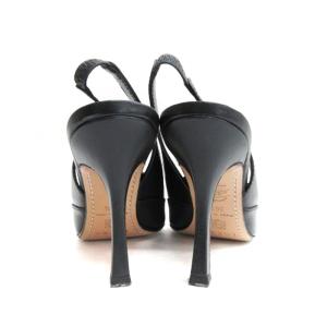 LOEWE バッグストラップ パンプス ラインストーン スタッズ 36.5 23.5 ブラック