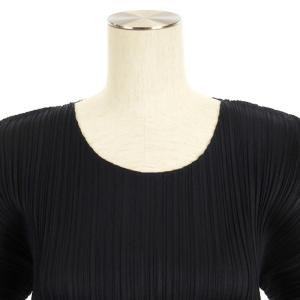 PLEATS PLEASE ISSEY MIYAKE イッセイミヤケ プリーツ カットソー 半袖 ネイビー