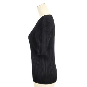 PLEATS PLEASE ISSEY MIYAKE イッセイミヤケ プリーツ カットソー 半袖 ネイビー
