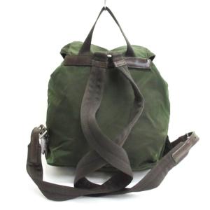 PRADA 三角プレート ナイロン リュックサック デイパック グリーン