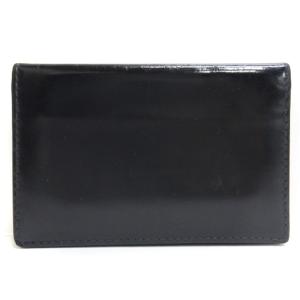 ETTINGER Visiting card case ビジティング レザー カードケース 名刺入れ 牛革 イギリス製 ブラック イエロー SM3