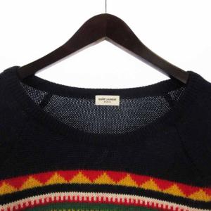 SAINT LAURENT PARIS エディ期 セーター プルオーバー アイボリー L