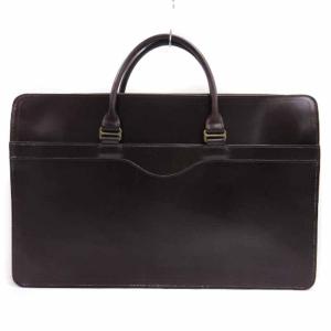 White house Cox ジップ ブリーフケース ブラウン