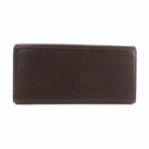 GIVENCHY 二つ折り 長財布 レザー ロゴ 茶 ブラウン