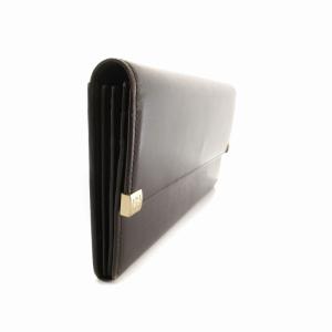 GIVENCHY 二つ折り 長財布 レザー ロゴ 茶 ブラウン