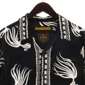 NEIGHBORHOOD OTHA FISH ALOHA R-SHIRT SS 181TSNH-SHM04 ブラック M