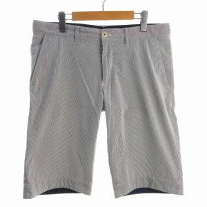 ハーフパンツ ショートパンツ ストライプ 85 白 ホワイト 紺 ネイビー