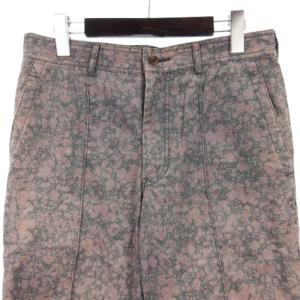 COMME des GARCONS HOMME PLUS ヴィンテージ 90's パンツ センターシーム 総柄 コットン混 AD1998 紫系 パープル系 M SM3