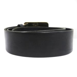 RALPH LAUREN ベルト RL67 プレート イカリ バックル レザー 黒 ブラック S SM3