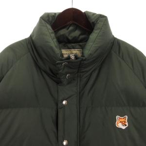 Maison Kitsuné ダウン ジャケット フォックスパッチ DU02214WQ0002 緑 L