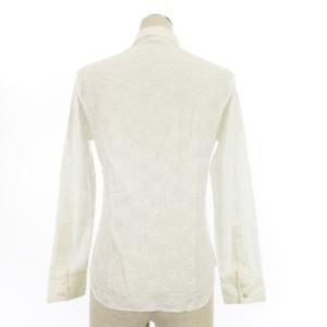 Y's 花柄 刺繍 シャツ 長袖 3 ホワイト 241018E