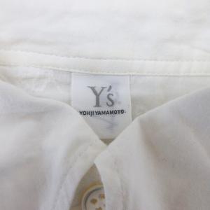 Y's 花柄 刺繍 シャツ 長袖 3 ホワイト 241018E