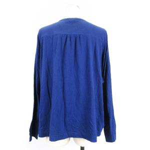 Tao ギャザー カットソー ブラウス 長袖 変形 AD2012 ブルー M