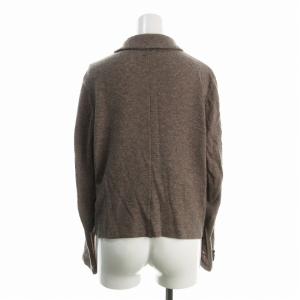 Tao ニットジャケット 長袖 無地 M 茶色 ブラウン AD2013